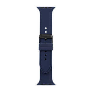 OWLTECH Apple Watch(42/44/45/49mm)用 レザーライクシリコンバンド 「TACT IX(タクトナイン)」 ネイビー OWLTACAWBL03NV