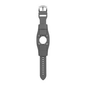 OWLTECH Apple Watch(42/44/45/49mm)用 パイロットレザーストラップ 「TACT IX(タクトナイン)」 グレー OWLTACAWBL04GY OWLTECH Apple Watch(42/44/45/49mm)用 パイロットレザーストラップ 「TACT IX(タクトナイン)」 グレー OWLTACAWBL04GY