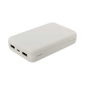 OWLTECH モバイルバッテリー 10000mAh USB Type-C入出力/USB Type-A出力 低電流モード搭載 ［3ポート］ ミストグレー OWL-LPB10012-MGY