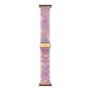 OWLTECH Apple Watch(40/41/42mm)用 キャンディレジンストラップ 『Mignonne(ミニョン)』シリーズ オーロラクリスタル OWL-AWBSMIN05-AU