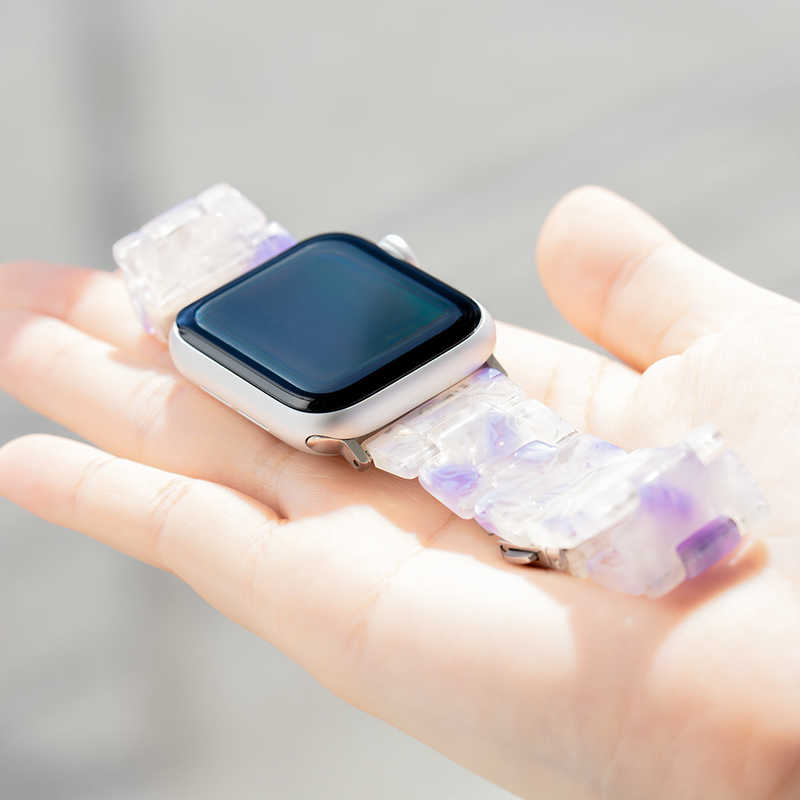 OWLTECH OWLTECH Apple Watch(40/41/42mm)用 キャンディレジンストラップ 『Mignonne(ミニョン)』シリーズ ピーチメルバ OWL-AWBSMIN05-PK OWL-AWBSMIN05-PK