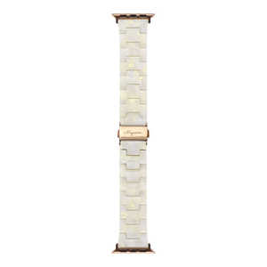 OWLTECH Apple Watch(40/41/42mm)用 キャンディレジンストラップ 『Mignonne(ミニョン)』シリーズ ミルキーウェイ OWL-AWBSMIN05-WH