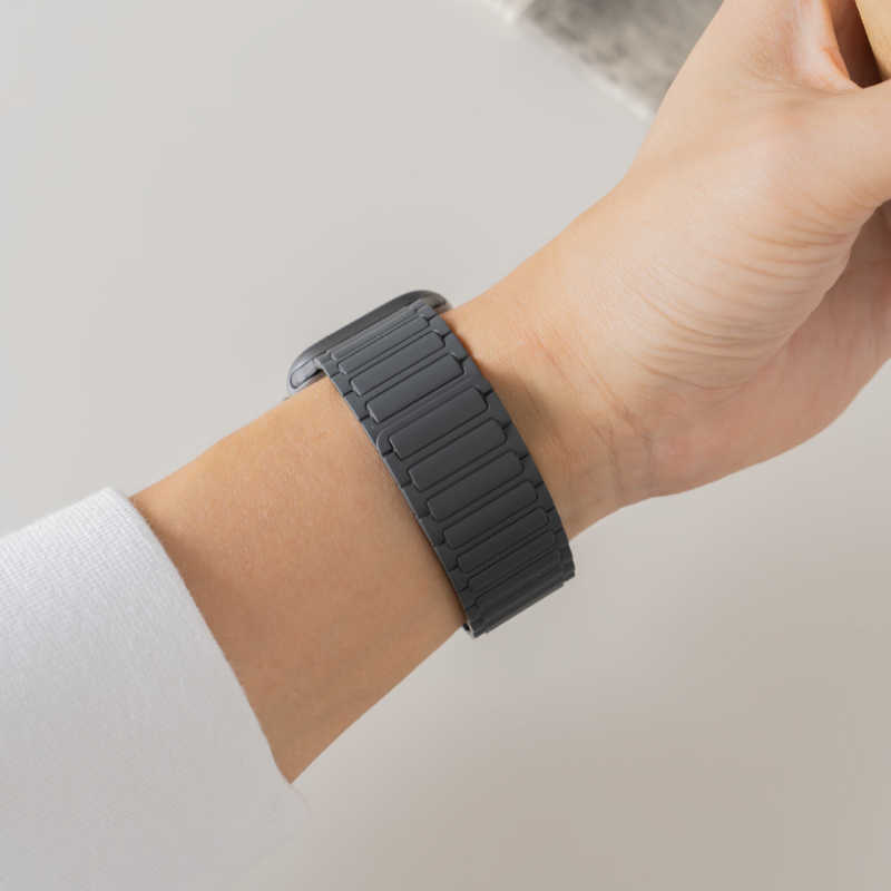 OWLTECH OWLTECH Apple Watch(44/45/46/49mm)用 ハイパーマグネティックシリコンバンド 『TACTIX(タクトナイン)』シリーズ ダークセージ OWL-AWBLTAC07-SA OWL-AWBLTAC07-SA