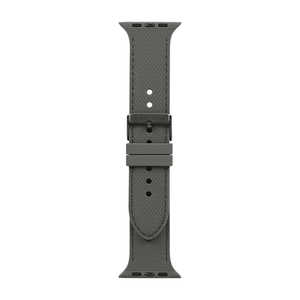 OWLTECH Apple Watch(40/41/42mm)用 レザーライクシリコンバンド 『TACTIX(タクトナイン)』シリーズ チャコールグレー OWL-AWBSTAC03-GY OWLTECH Apple Watch(40/41/42mm)用 レザーライクシリコンバンド 『TACTIX(タクトナイン)』シリーズ チャコールグレー OWL-AWBSTAC03-GY