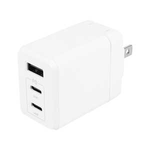 OWLTECH AC[d PD65W GaN̗p A×1/C×2 m3|[g / USB Power DeliveryΉ / Smart ICΉn zCg OWL-APD65C2A1GS-WH