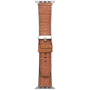 OWLTECH VORGAL クロコダイルレザーバンド for Apple Watch(44/45/46/49mm) ライトブラウン OWL-AWBLVRG02-LB OWLTECH VORGAL クロコダイルレザーバンド for Apple Watch(44/45/46/49mm) ライトブラウン OWL-AWBLVRG02-LB