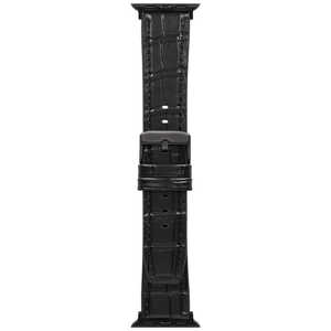 OWLTECH VORGAL クロコダイルレザーバンド for Apple Watch(38/40/41/42mm) ブラック OWL-AWBSVRG02-BK OWLTECH VORGAL クロコダイルレザーバンド for Apple Watch(38/40/41/42mm) ブラック OWL-AWBSVRG02-BK