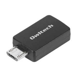 OWLTECH USB Type-C to microUSBϊA_v^ }[d3A/f[^]Ή ubN OWL-ADCFB01-BK