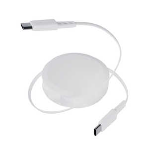 OWLTECH katamaki Type-C to Type-C�P�[�u�� 1.2m �Œ�X�^���h�t�� �Ј�������莮 PD60W�[�d/�f�[�^�ʐM�Ή� ���x�Z���T�[���� �z���C�g OWLCBKRDCC12WH