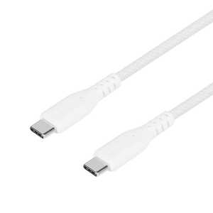 OWLTECH ���^�t�P�[�u�� Type-C to Type-C 2m �ϋ���12���� PD60W�[�d/�f�[�^�]���Ή� �mUSB-C �� USB-C�n �z���C�g OWL-CBA6CC-20-WH