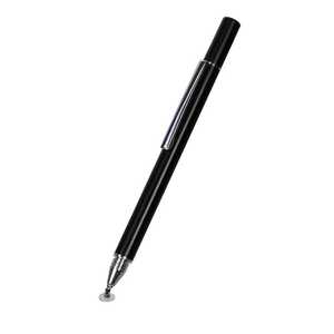 OWLTECH タッチペン 静電式 ディスク型ペン先 静電式タッチペン ブラック OWL-TPSE01-BK