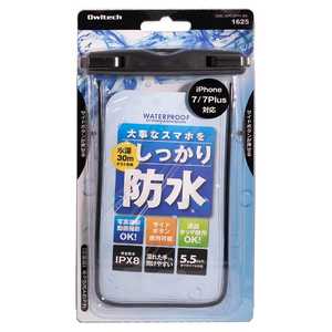 OWLTECH スマートフォン用 幅 81mm 5.5インチ 防水ケース IPX8規格 ブラック OWL-WPCSP11-BK OWLTECH スマートフォン用 幅 81mm 5.5インチ 防水ケース IPX8規格 ブラック OWL-WPCSP11-BK