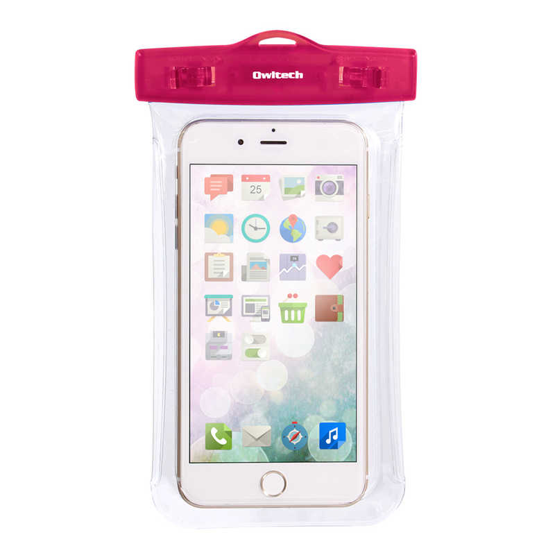 Owltech スマｰトフォン用 幅 81mm 5 5インチ 防塵防水クリアカラｰ防水ケｰス Ip68取得 Owl