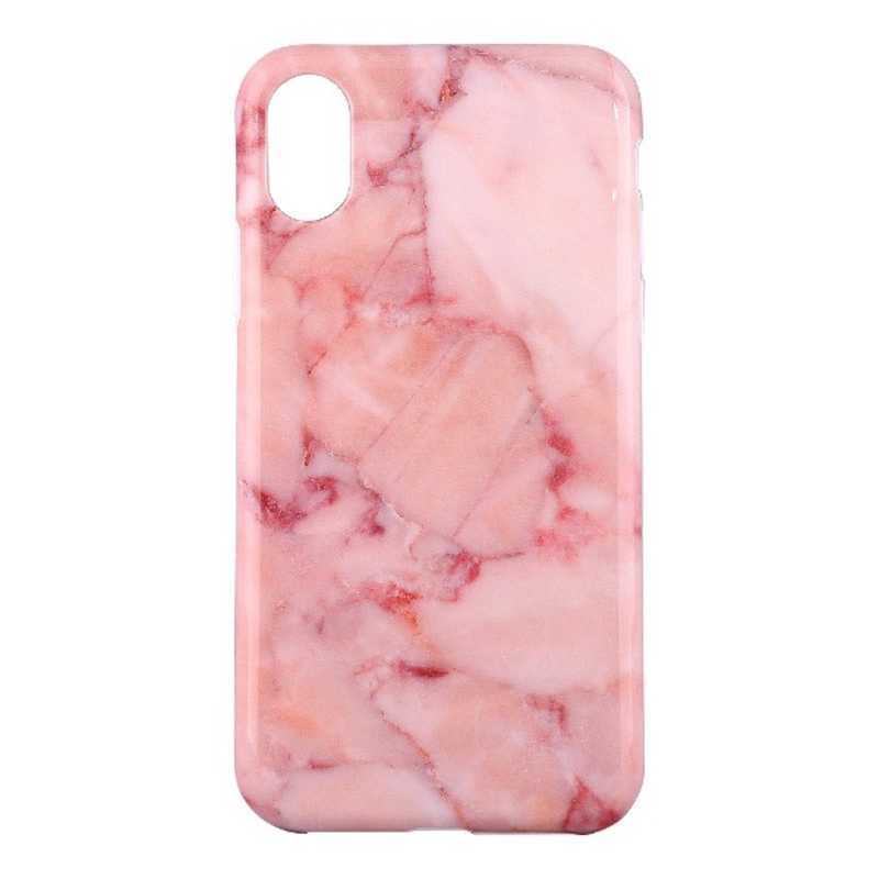 OWLTECH OWLTECH iPhone X用 TPU背面ケース 大理石柄 ピンク OWL-CVIP819PK OWL-CVIP819PK
