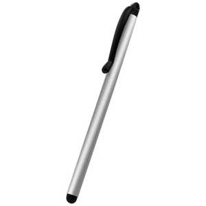 OWLTECH 〔タッチペン:静電式〕 超軽量ストラップホｰル付きスリムタッチペン OWL-TPSE06-SI シルバｰ