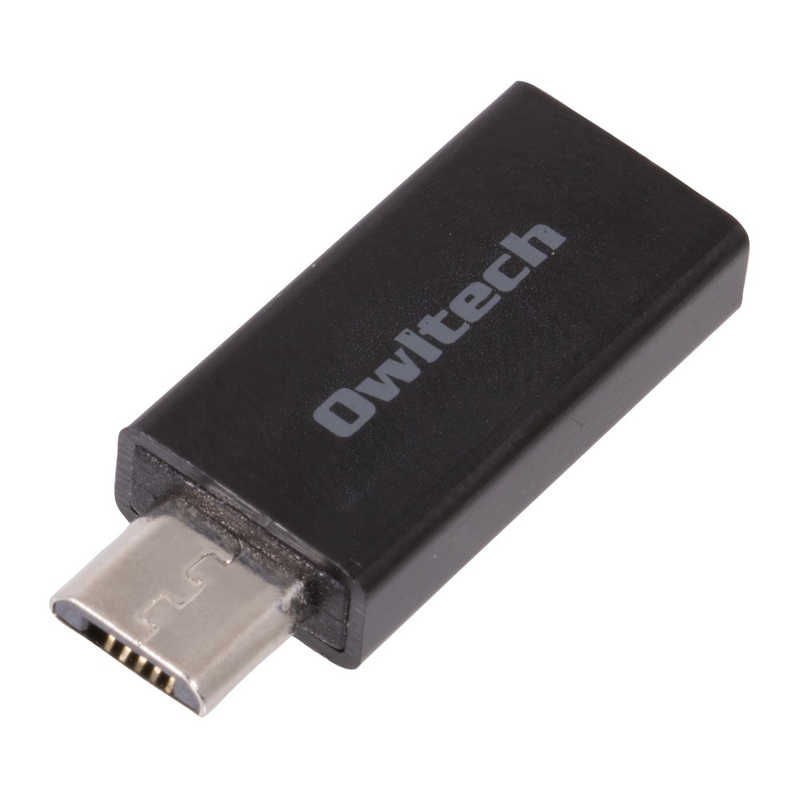 OWLTECH OWLTECH USB Type-Cを簡単変換できるmicroUSB変換アダプタ OWLADMCFBK OWLADMCFBK