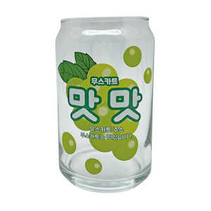 サンアート おもしろ食器 缶型 グラス タンブラー 約360ml 韓国風 マスカット SAN41421 サンアート おもしろ食器 缶型 グラス タンブラー 約360ml 韓国風 マスカット SAN41421