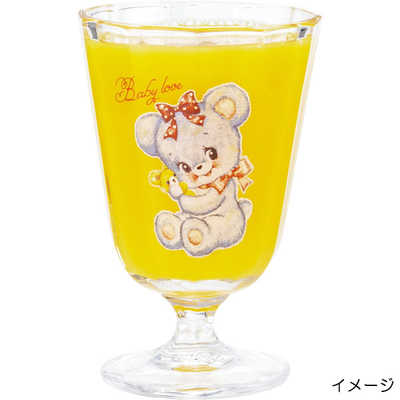 サンアート SWIMMER グラス 脚付きグラス 約190ml ベイビーラブ 