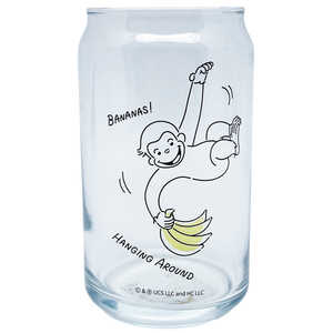 サンアート おさるのジョージ 缶型 グラス タンブラー 約360ml シンプルライン ぶらさがり SAN42732 サンアート おさるのジョージ 缶型 グラス タンブラー 約360ml シンプルライン ぶらさがり SAN42732