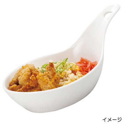 サンアート おもしろ食器 プレート 皿 約24×14cm ガリバーのレンゲ型