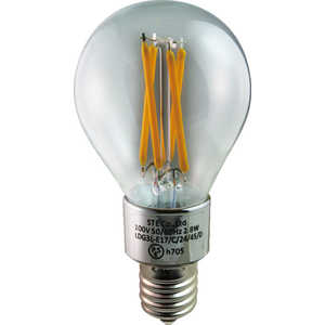 エスティーイー LED電球 ミニボｰル電球形 DECO LIGHT LED Filament BASIC(デコライトLED･フィラメントベｰシック) クリア [E17/電球色/一般電球形/全方向] LDG3L-E17/C/24/45/D