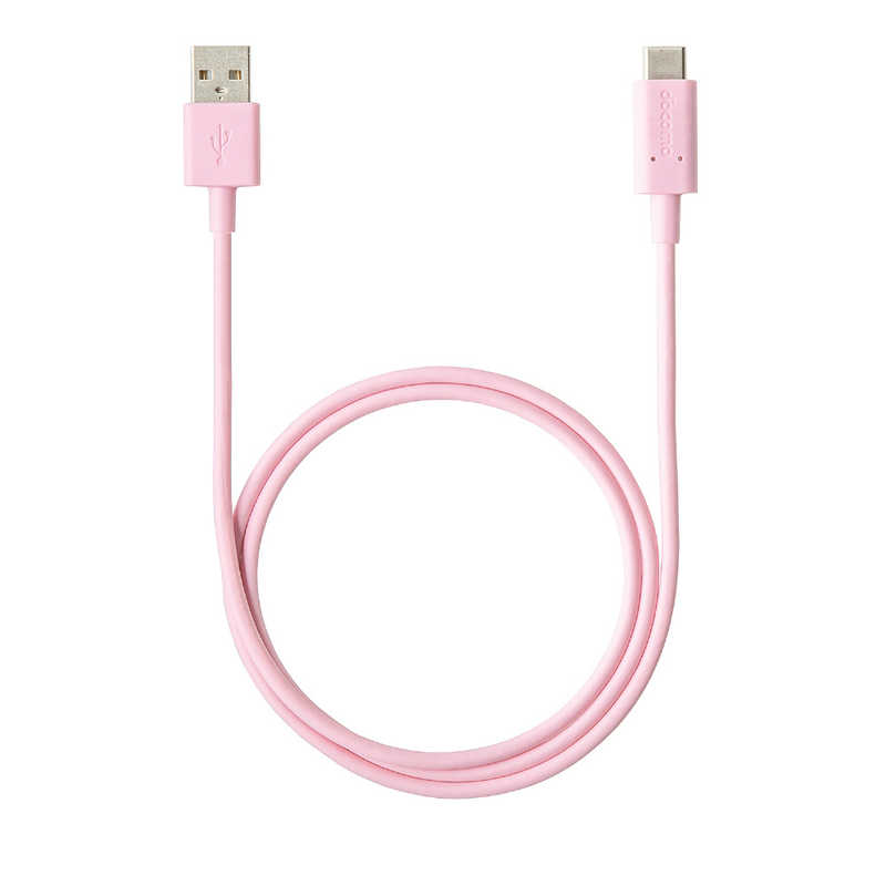 NTTドコモ NTTドコモ NTTドコモ純正 1.0m[USB-A ⇔ USB-C]ケーブル 充電･転送 ピンク USBｹｰﾌﾞﾙATOC0210M USBｹｰﾌﾞﾙATOC0210M