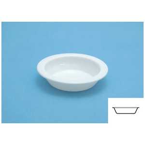 ウェーブ 白い塗料皿(6枚入)(3)平底 シロイトリョウザラヒラ(OM-