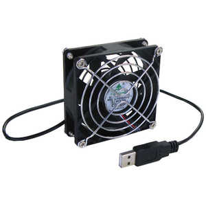 タイムリー 〔USB扇風機〕 BIGFAN80U for Men ブラック BIGFAN80UFORMEN