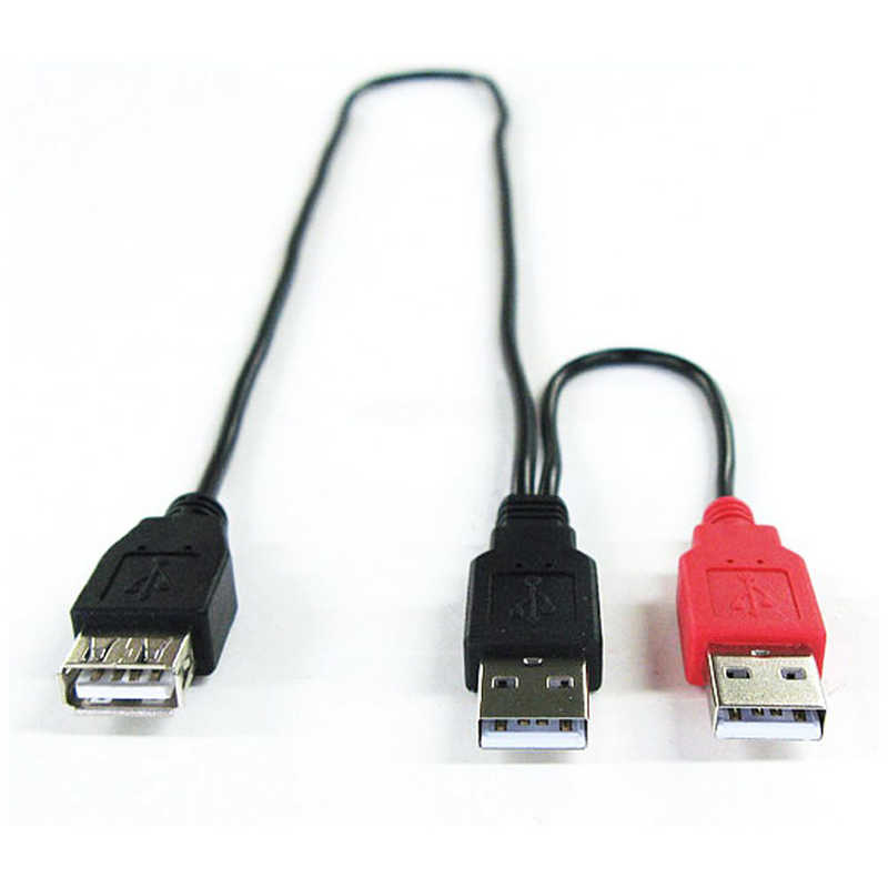 GROOVY GROOVY 0.52m[USB-A オス→メス USB-A]Y字型USB延長ケーブル GM-UH009Y GM-UH009Y