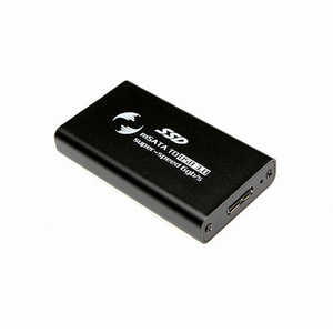 タイムリー mSATA SSD用ケース USB-A接続 ブラック [1台] mSATAUSBBK2