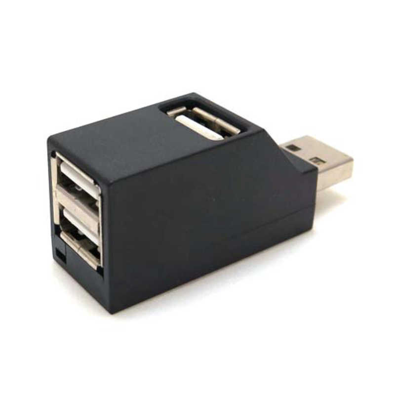 タイムリー タイムリー USB-Aハブ ブラック [バスパワー /3ポート /USB2.0対応] BLOCK3-BK BLOCK3-BK