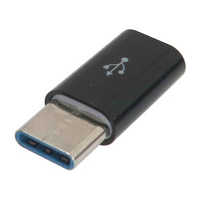 GROOVY GROOVY TypeC 変換アダプタ [ USB microBメス - USB Type-Cオス ] データ通信対応 USB2.0 [ ブラック] CAD-P1B CAD-P1B ブラック CAD-P1B CAD-P1B ブラック