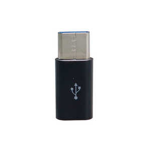GROOVY TypeC Ѵץ [ USB microB᥹ - USB Type-C ] ǡ̿б USB2.0 [ ֥å] CAD-P1B CAD-P1B ֥å