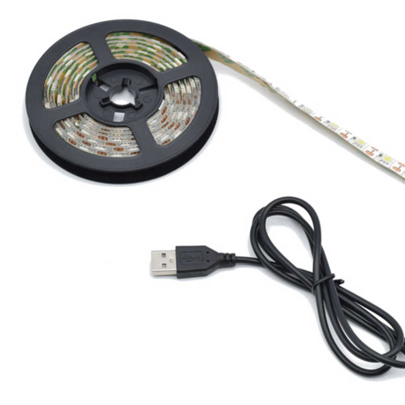 受注生産品ELPA 朝日電器 ＬＥＤテープライトＵＳＢ３．０ｍＷ白色 切っても使える 簡単おしゃれにDIY ELT-USB300W USBグッズ 