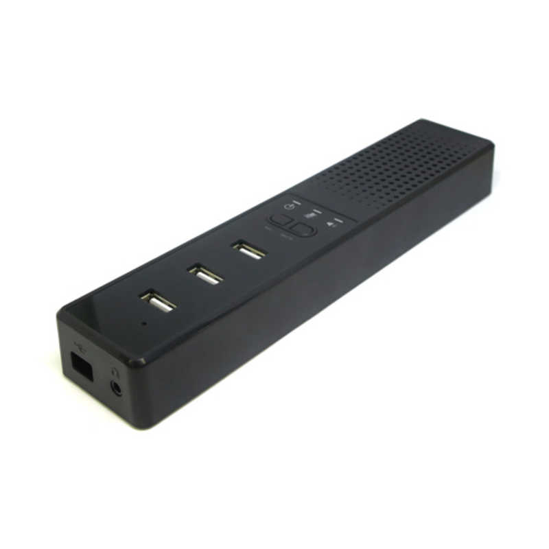 タイムリー タイムリー スピーカーフォン USB-A接続 会議用 USB-Aハブ搭載 ブラック [USB電源] SPEAKERPHONEHUB SPEAKERPHONEHUB