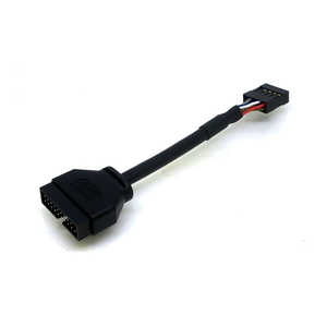 変換名人JAPAN M/B上のUSB2.0ピンヘッダ端子(10ピン×2ポート) → USB3.0ピンヘッダ端子(20ピン) 変換ケーブル MBUSB2/3 ブラック PD8593 変換名人JAPAN M/B上のUSB2.0ピンヘッダ端子(10ピン×2ポート) → USB3.0ピンヘッダ端子(20ピン) 変換ケーブル MBUSB2/3 ブラック PD8593