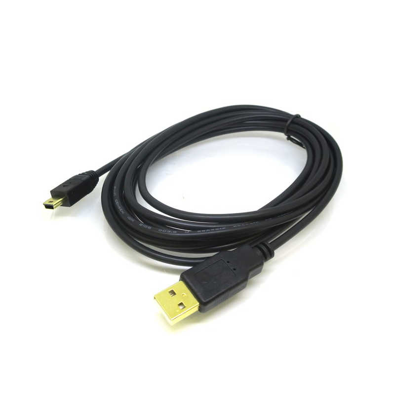 変換名人JAPAN 変換名人JAPAN USB-A ⇔ mini USBケーブル [転送 /3m] 極細 ブラック CA0269 CA0269