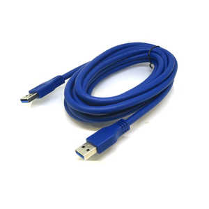 変換名人JAPAN USB-A ⇔ USB-Aケーブル [3m /USB3.0] ブルー CA5738