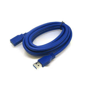 変換名人JAPAN USB3.0ケーブル USB A(オス)-USB A(メス) 3m ブルー ブルー CA5936