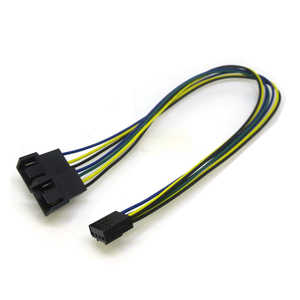 変換名人JAPAN FAN用電源(PWM 4ピン) 2分岐ケーブル 30cm FAN4/2 PD3239 変換名人JAPAN FAN用電源(PWM 4ピン) 2分岐ケーブル 30cm FAN4/2 PD3239