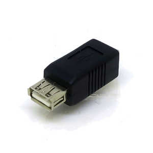変換名人JAPAN USB中継変換アダプタ [USB-A メス-メス USB-B] ブラック CP9019