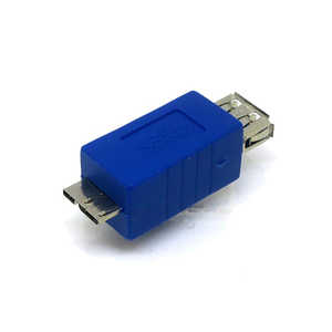 変換名人JAPAN USB変換アダプタ [micro USB オス→メス USB-A /USB3.0] ブルー CP7121