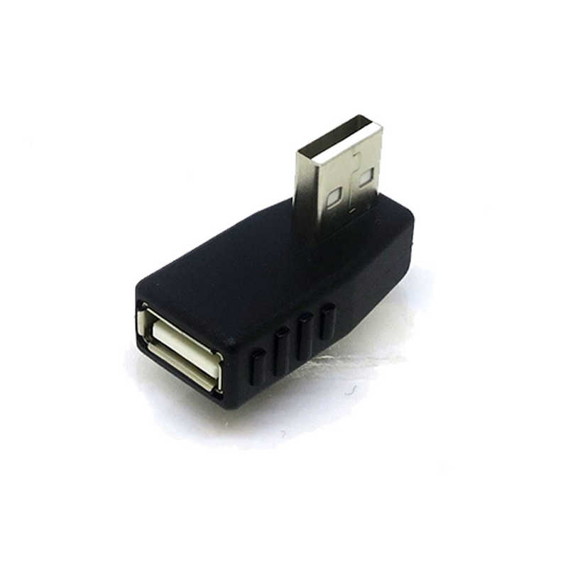 変換名人JAPAN 変換名人JAPAN USB-A延長アダプタ [USB-A オス→メス USB-A /右L型] ブラック CP6377 CP6377