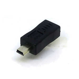変換名人JAPAN USB変換アダプタ [mini USB オス→メス micro USB] ブラック CP8951