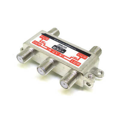 変換名人JAPAN アンテナ4分配器 全端子通電 ［地上デジタル/衛星放送