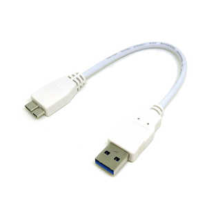 変換名人JAPAN 〔ドライブケース用〕USB-A ⇔ micro USBケーブル [0.2m] ホワイト CA2775