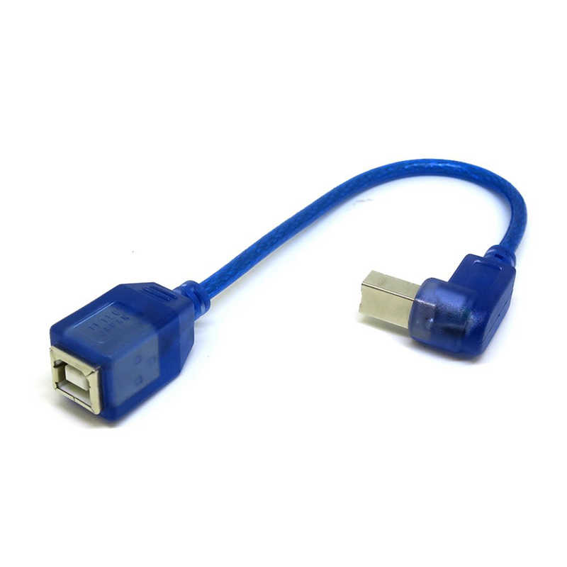 変換名人JAPAN 変換名人JAPAN USB-B延長ケーブル [USB-B オス→メス USB-B /0.2m /上L型] ブルー CA2959 CA2959