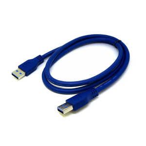 変換名人JAPAN USB-A ⇔ USB-Aケーブル [1m /USB3.0] ブルー CA5707