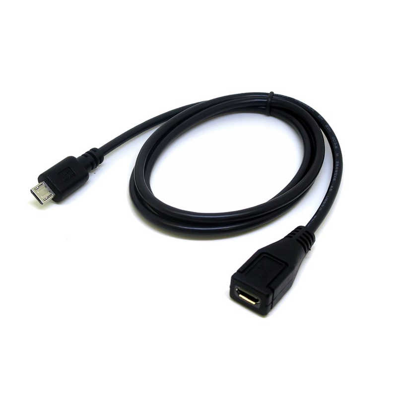 変換名人JAPAN 変換名人JAPAN USBケーブル microUSB(オス)-microUSB(メス) 90cm ブラック ブラック CA7411 CA7411