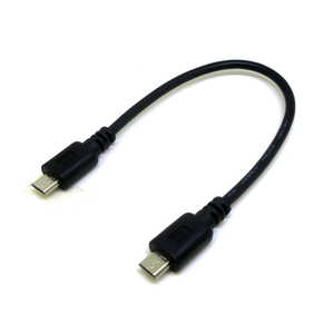 変換名人JAPAN micro USB ⇔ micro USBケーブル [0.2m] ブラック CA7466